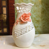 Music Notes & Flower Ceramic Vase