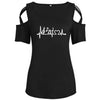 Music Heartbeat Hollow Out T-shirt