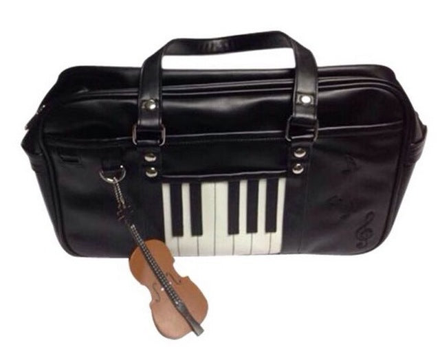Piano & Music Note Handbag