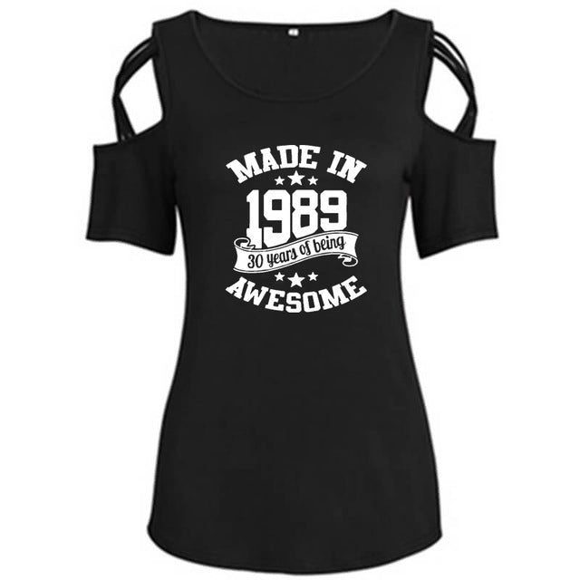 Made In 1989 Off Shoulder T-shirt