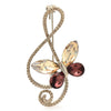 Sparkling Butterfly Music Brooch