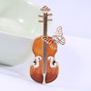 Elegant Violin Pin Brooch