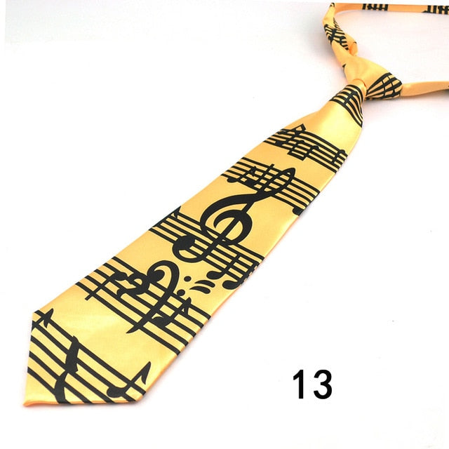 Novelty Music Note Tie