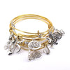 5pcs Mixed Musical Note Bangle