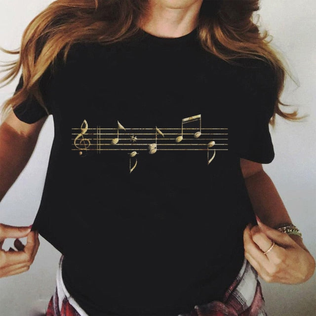 Golden Treble Clef T-shirt