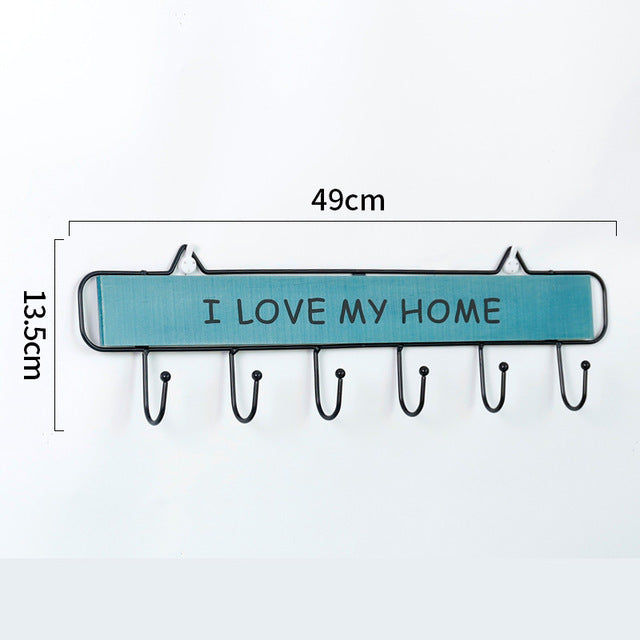 I Love My Family Home Wall Hanger