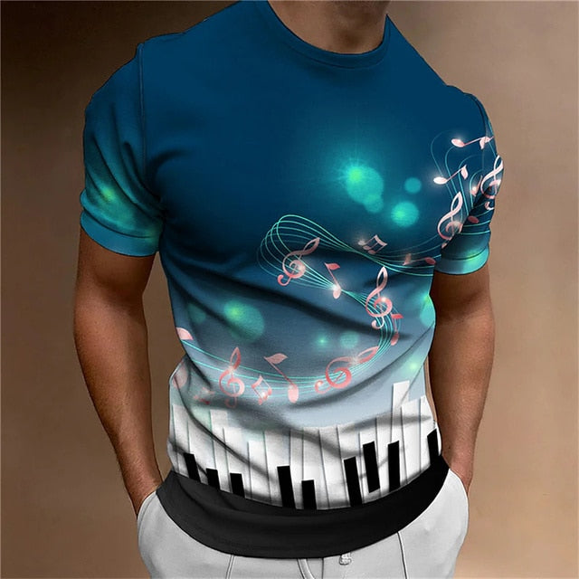 Fashionable Music Note T-Shirt