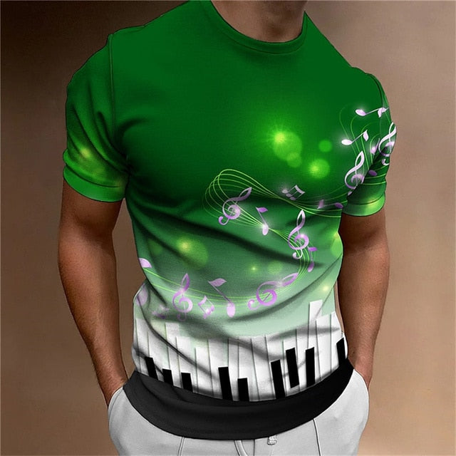 Fashionable Music Note T-Shirt