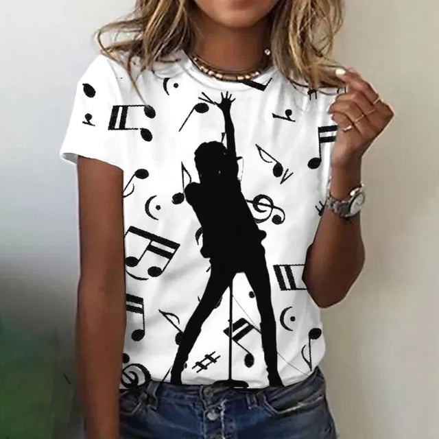 Elegant Music Note T-Shirt