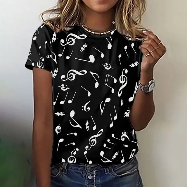 Elegant Music Note T-Shirt