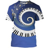 Piano Music Note Graphic T-shirt