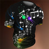 3D Colorful Music Note T-Shirt