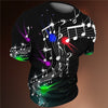 3D Colorful Music Note T-Shirt