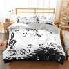 Music B&W 3D Bedding Set