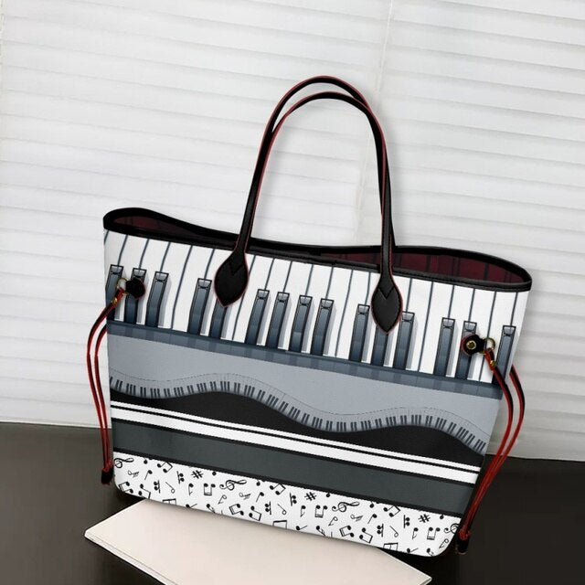 Piano Music Note Shoulder Bag