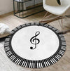 Piano Music Note Round Carpet