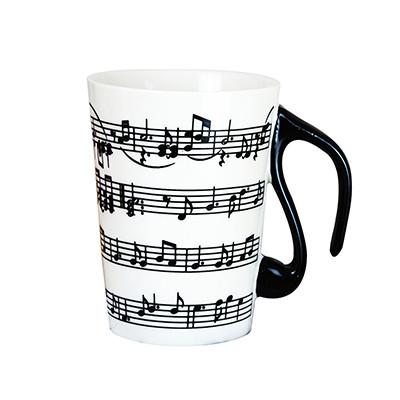 Creative Musical Note Ceramic Mug With Lid - Artistic Pod Review