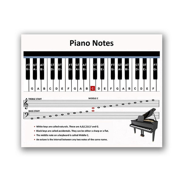 Piano Notes Canvas Wall Art