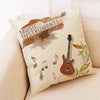 Musical Instrument Beige Pillowcase