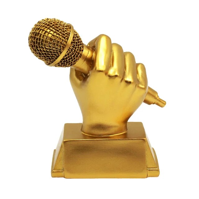 Microphone Music Award Trophy