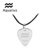 Amazing Zodiac Guitar Pick Necklace - Aquarius - { shop_name }} - Review