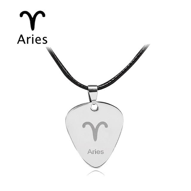 Amazing Zodiac Guitar Pick Necklace - Aries - { shop_name }} - Review