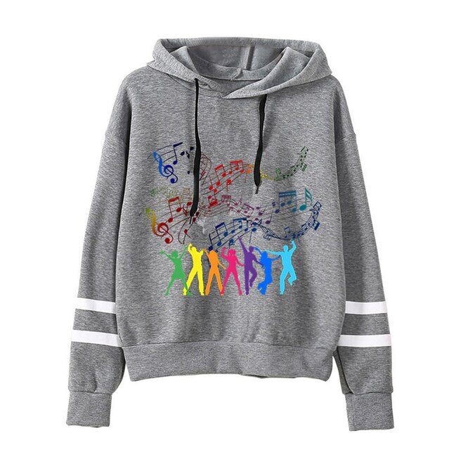 Zumba Music Note Casual Hoodie