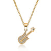 Enchanted Gold Guitar Necklace