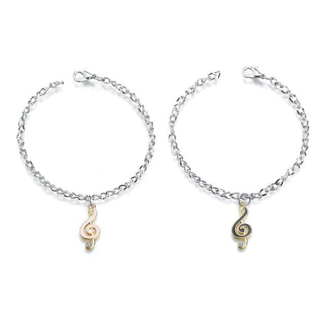 Couple Treble Clef Bracelets