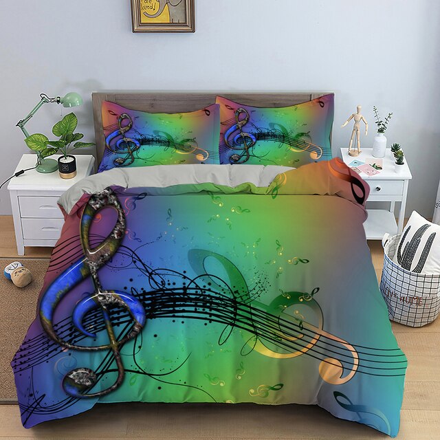 Music Note Piano Bedding Set