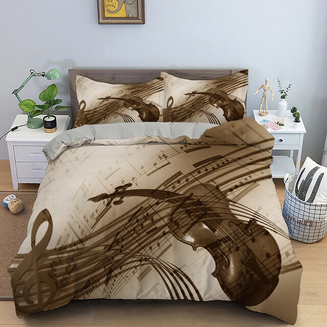 Music Note Piano Bedding Set