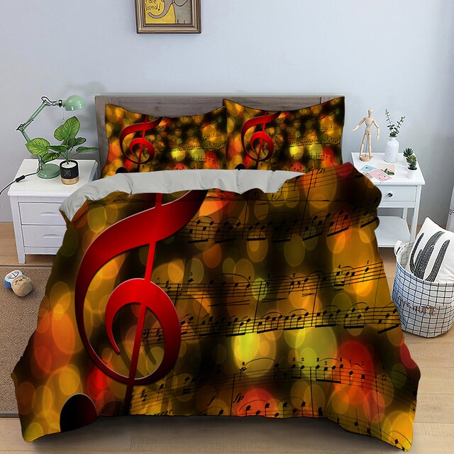 Music Note Piano Bedding Set