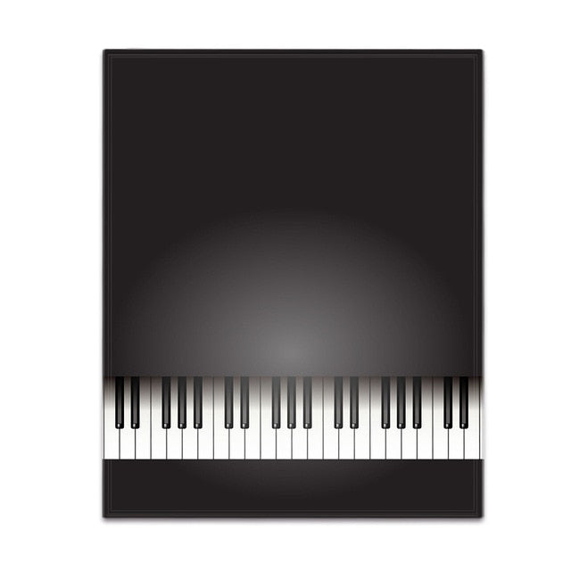 Music Notes Piano Blanket