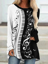 Music Instrument Loose Long T-shirt