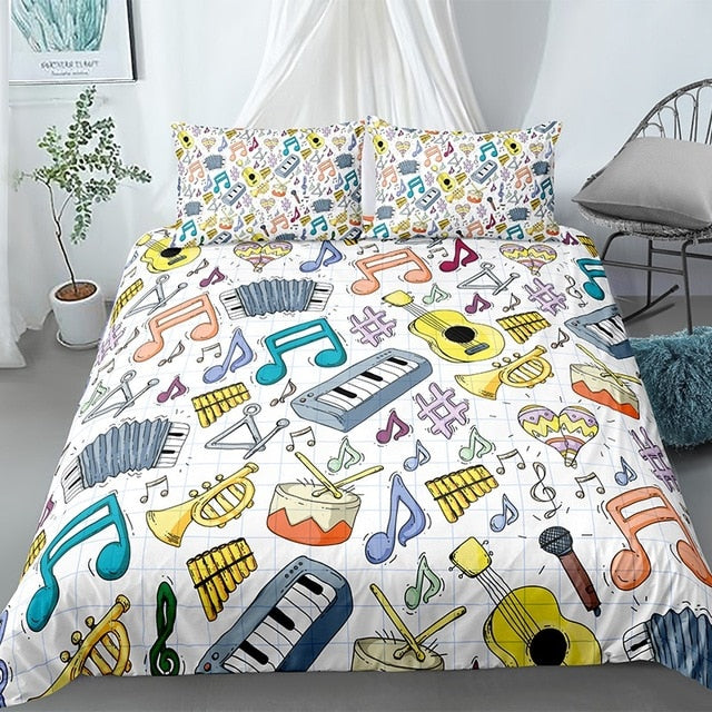 Music Guitar Bedding Set