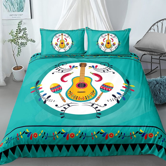 Music Guitar Bedding Set