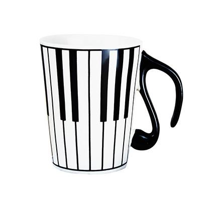Creative Musical Note Ceramic Mug With Lid - Artistic Pod Review