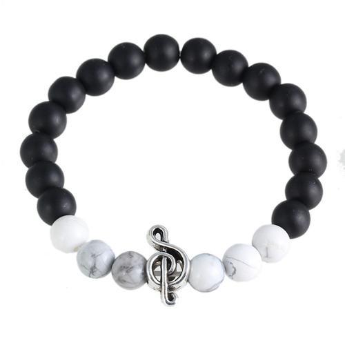 Treble Clef Chakara Lava Bracelet - Artistic Pod