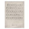 Retro Violin Piano Sheet Poster