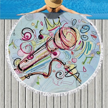 Enchanting Music Beach Towel