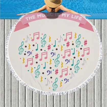 Enchanting Music Beach Towel