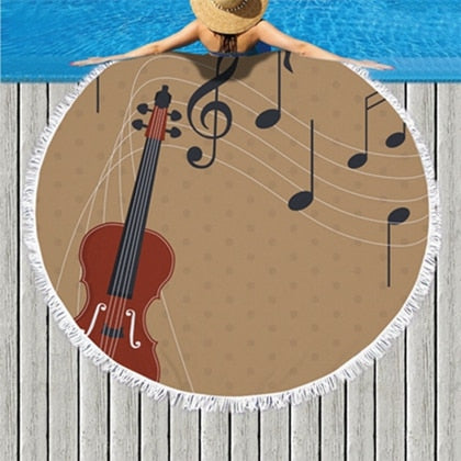 Enchanting Music Beach Towel