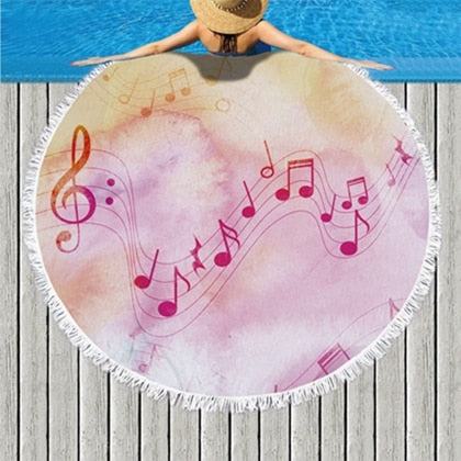 Enchanting Music Beach Towel