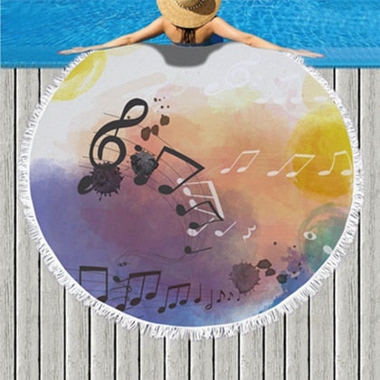 Enchanting Music Beach Towel