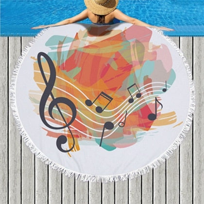 Enchanting Music Beach Towel