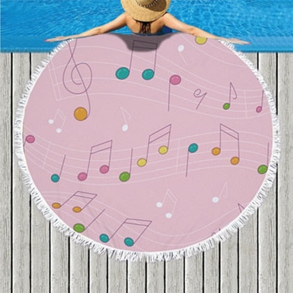 Enchanting Music Beach Towel