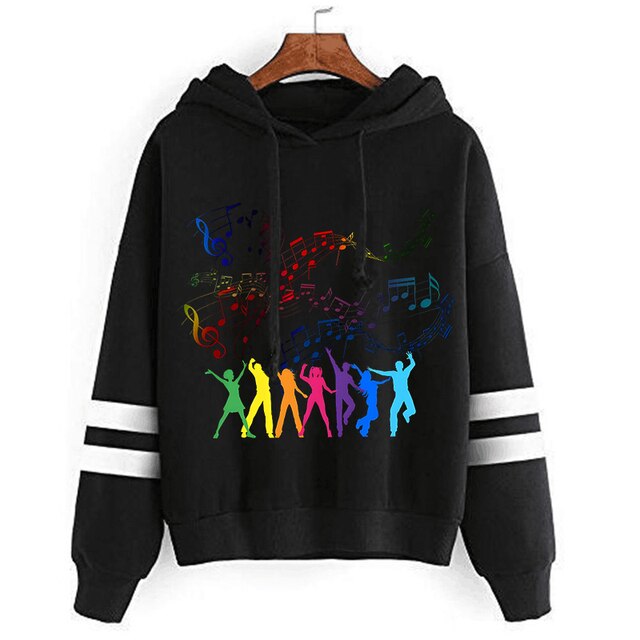 Zumba Music Note Casual Hoodie