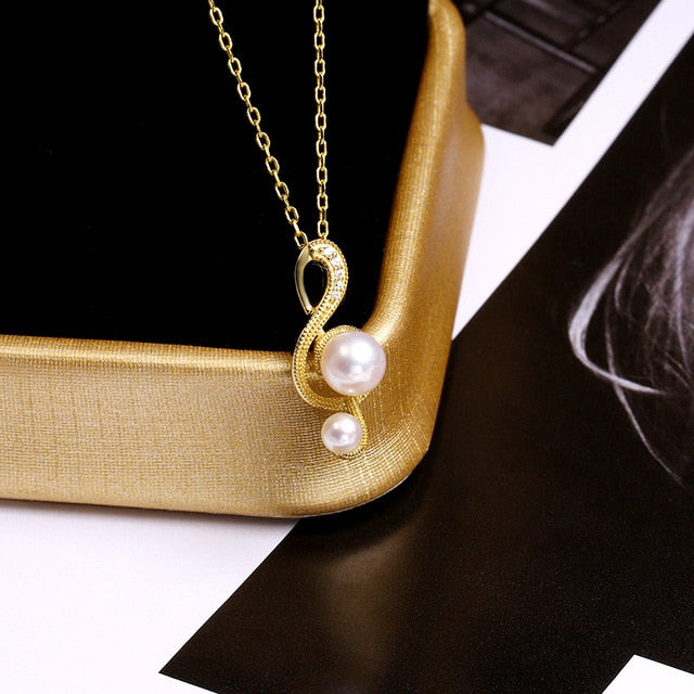 Natural Pearl Music Necklace