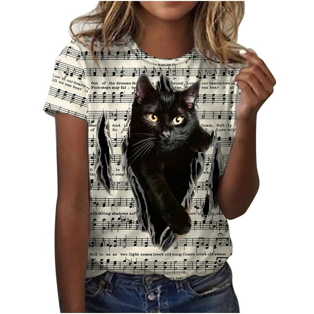 Music Cat 3D T-shirt
