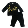 Baby Music Notes Clothing Set